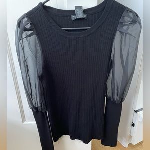 From Saks off fifth sweater shirt with puffy sleeves